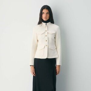 Aritzia Wilfred Augustus Tweed Jacket in Light Birch